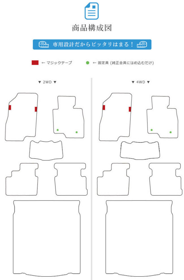 マツダ6セダンフロアマットセットラゲッジマットSTDマットGJ系カ