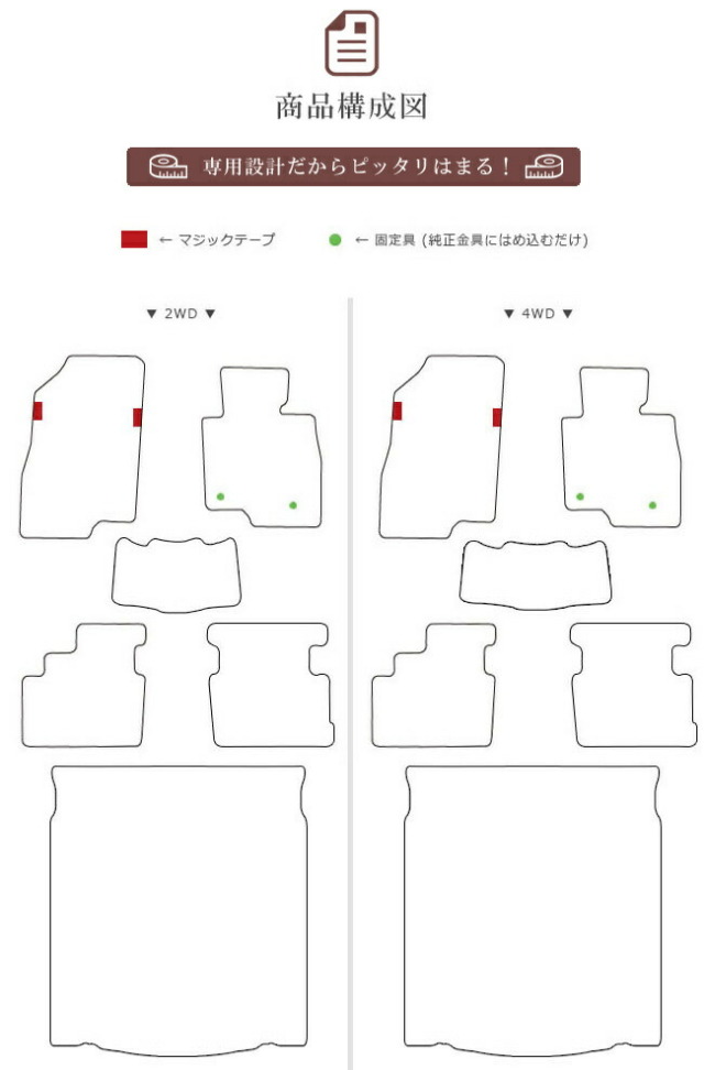 マツダ6セダンフロアマットセットラゲッジマットDXマットGJ系カー