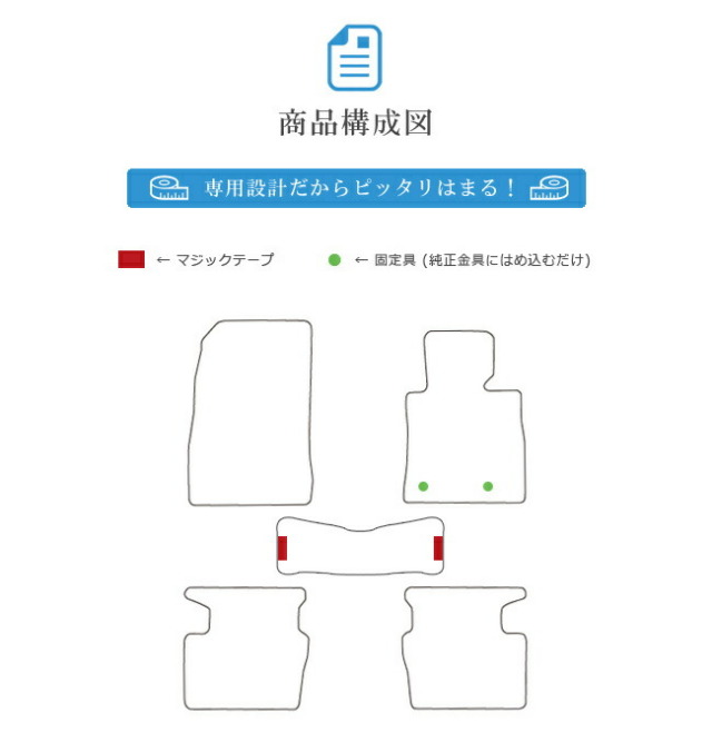 マツダ2フロアマットSTDマットDJ系フロアマット純正TYPEmazda2内