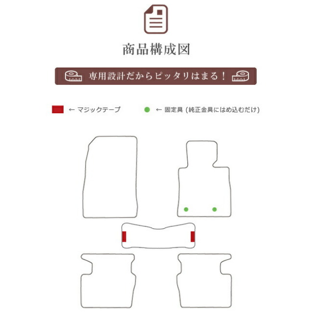マツダ2フロアマットSTDマットDJ系フロアマット純正TYPEmazda2内