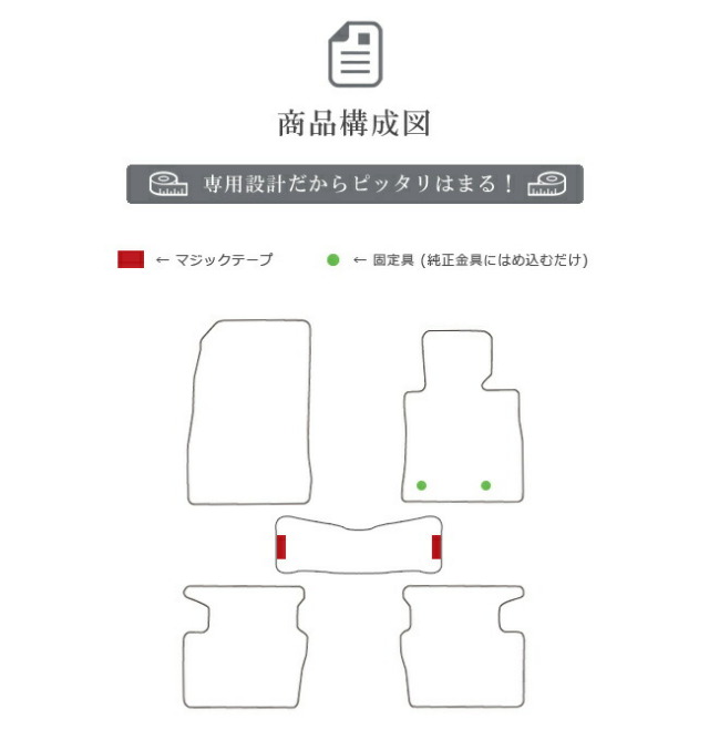 マツダ2フロアマットSTDマットDJ系フロアマット純正TYPEmazda2内