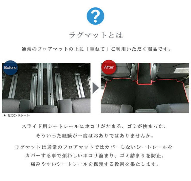 日産C27系セレナイーパワーセカンドラグマットウォークスルーマッ