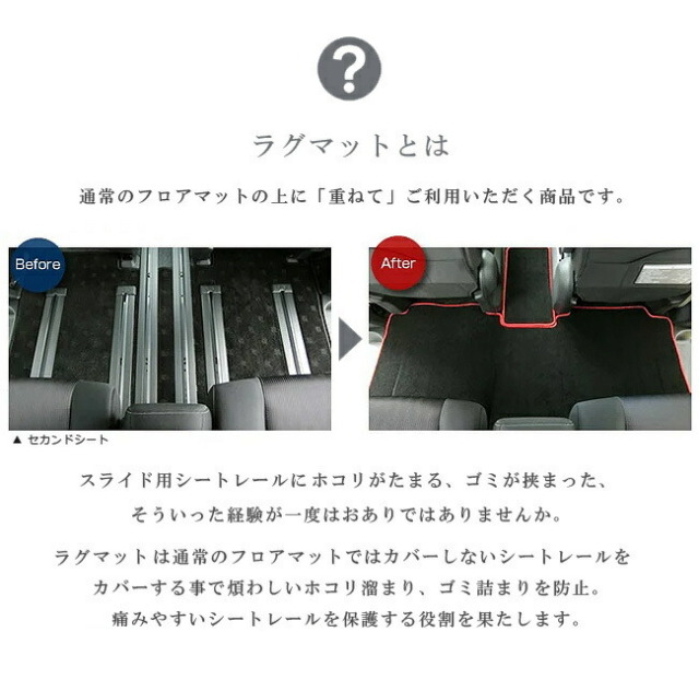 日産C27系セレナイーパワーセカンドラグマットウォークスルーマッ