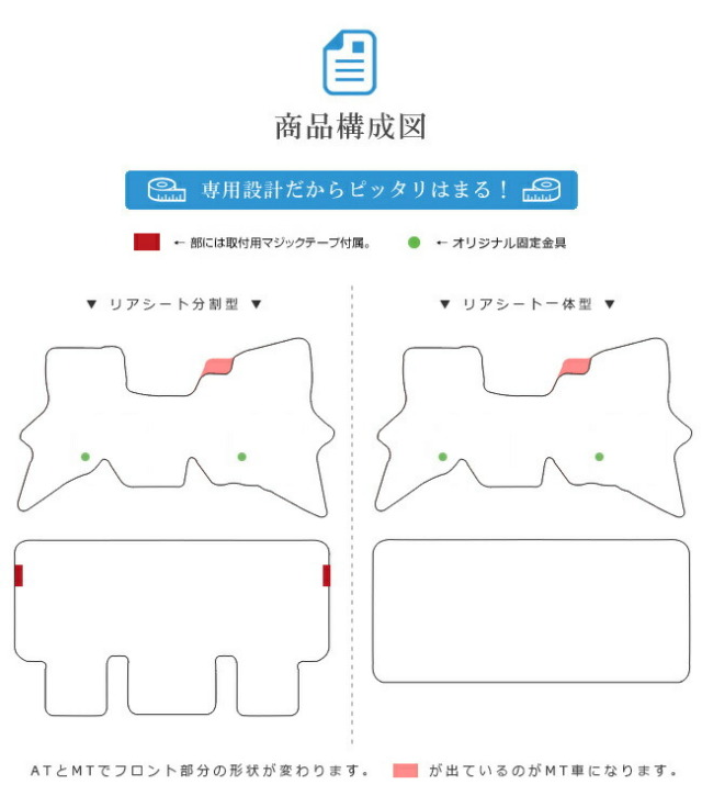 スズキエブリイバンフロアマットSTDマットDA64V車1台分マット純正