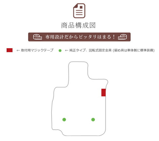 トヨタ30系vellfireフロアマット運転席専用DXマット純正TYPE