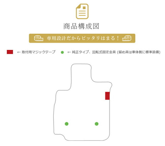 vellfire30系フロアマット運転席専用PMマット