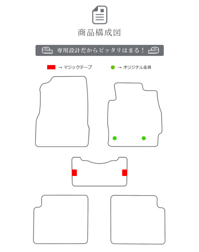 マツダデミオフロアマットLXマット前期後期DE系車1台分フロアマッ