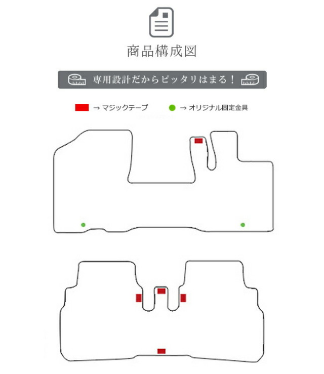 マツダフレアフロアマットlxマットラグジュアリーシリーズMJ55車