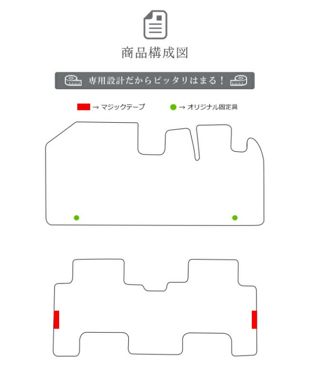 日産ルークスフロアマットLXマットH21/12～ML21S車1台分フロアマ