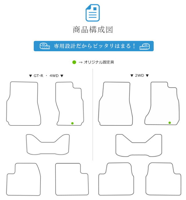 NISSANSKYLINER32スカイライン日産クーペセダンSTDマットフロアマ