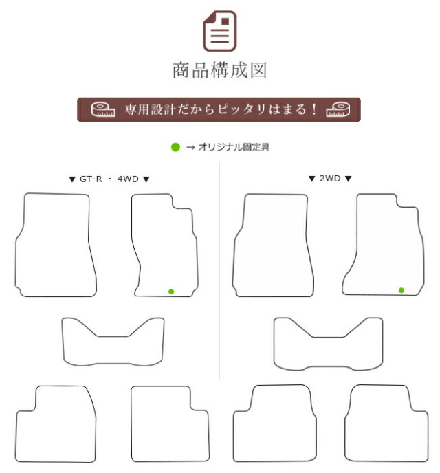 NISSANSKYLINER32スカイライン日産クーペセダンSTDマットフロアマ