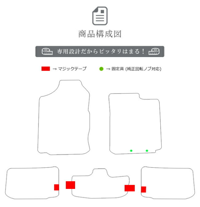TOYOTAサクシードバンNCP160.165LXマットフロアマット内装カスタ