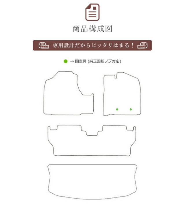 トヨタタンクフロアマットセットDXマット900ASM910ASカーマット純
