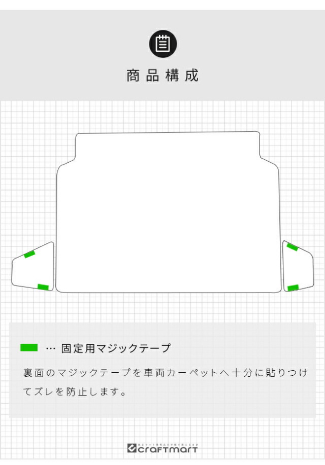 レクサスLBX10系2WDラゲッジアンダーマットDXシリーズキックガー