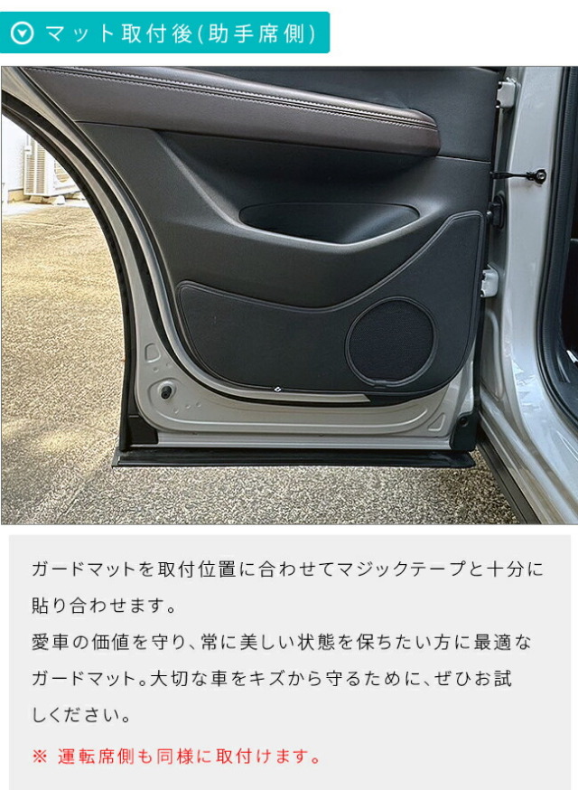 マツダCX-5KF系ガードマットキックガードフロントドアトリムリア