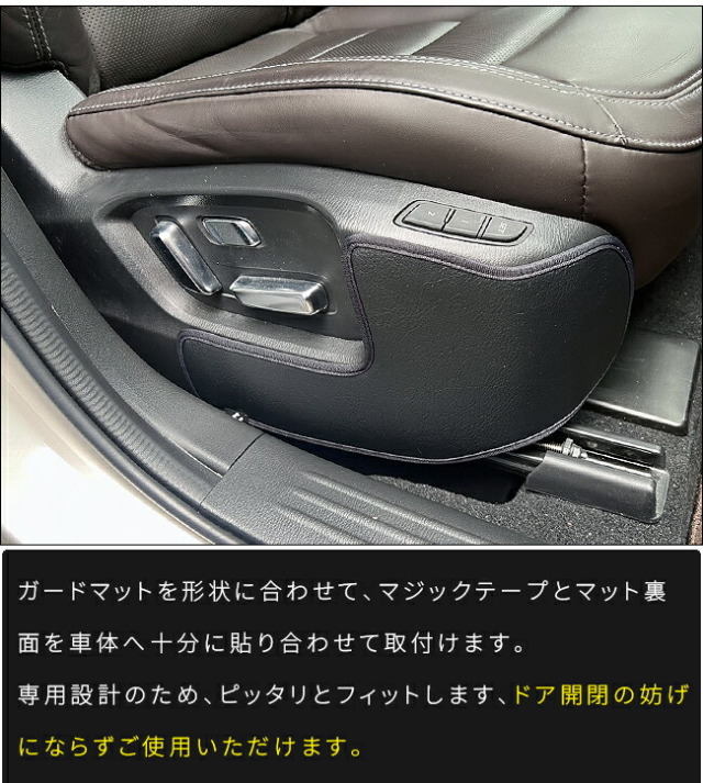 マツダCX-5KF系ガードマットフロントシートサイド用キックガード