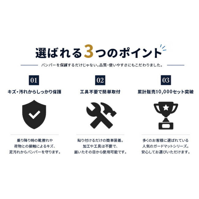 荷物積み下ろし時のバンパー保護