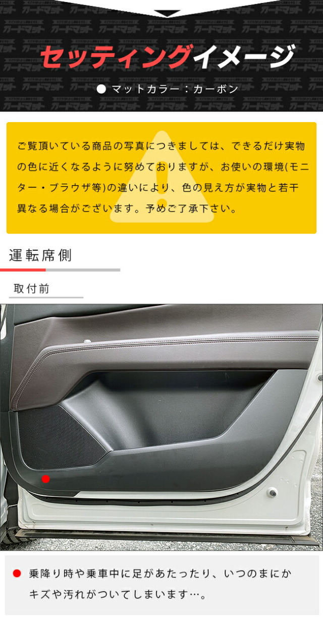 マツダCX-8ガードマットキックガードドアトリム用KG系MAZDAcx8専
