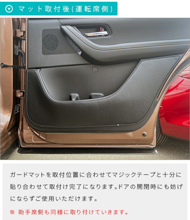 マツダCX-80KL系ガードマットキックガードドアトリムフロントリア