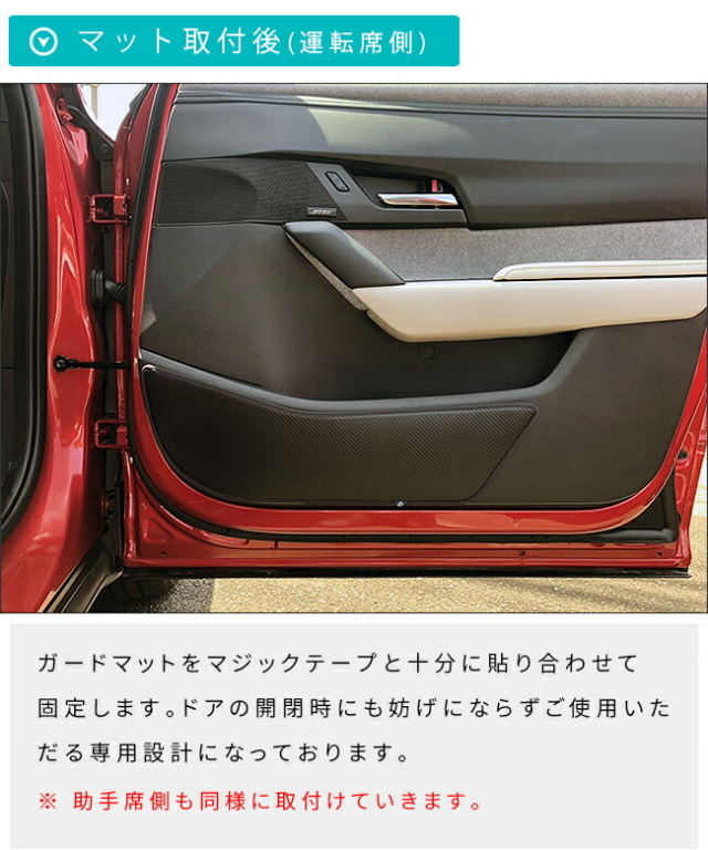 マツダMX-30ガードマットキックガードドアトリム用2枚組MAZDAMX3