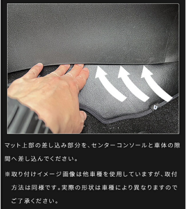 マツダMX-30DR系センターコンソール下用ガードマット2枚組下部キ