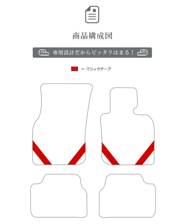 【送料無料】BMWMINIミニ5ドアF55LXマットフロアマット純正TYPE