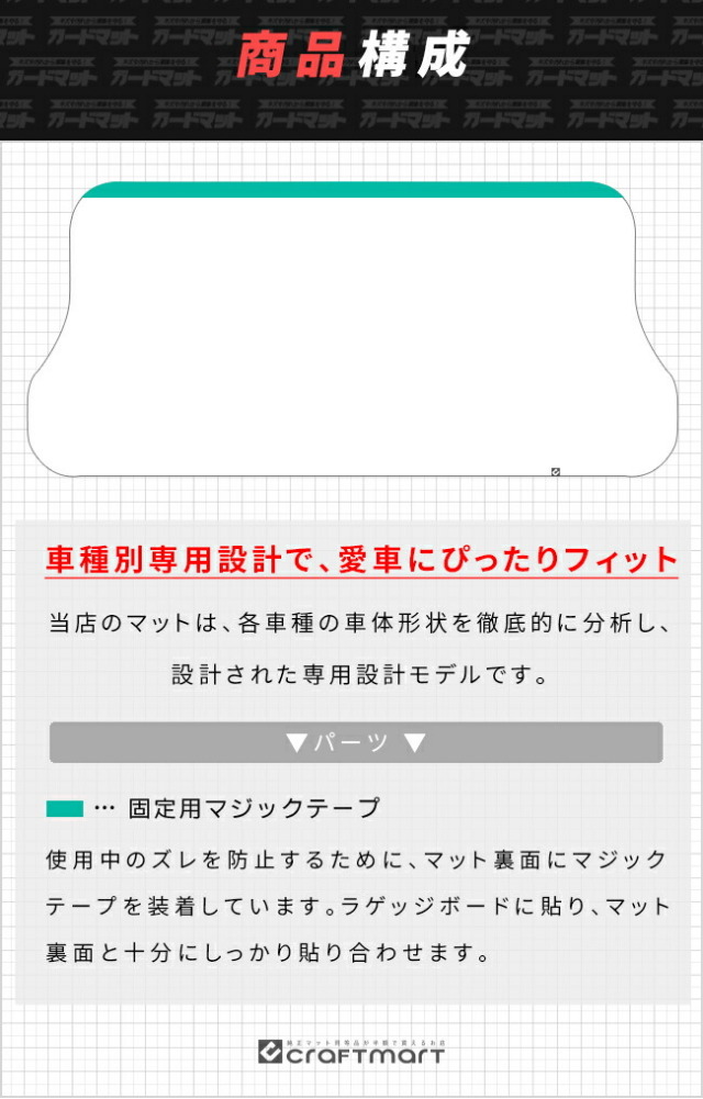 三菱 デリカD5 CV系 バンパーガードマット キックガード 7人乗り 8人
