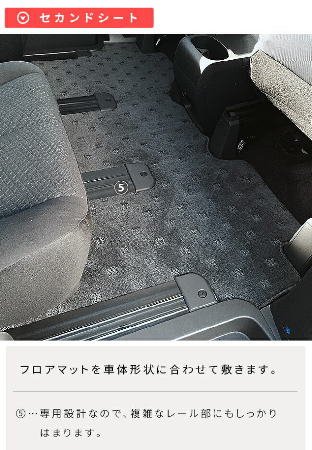 三菱デリカD5フロアマットDXシリーズDELICAd5専用アクセサリーマ