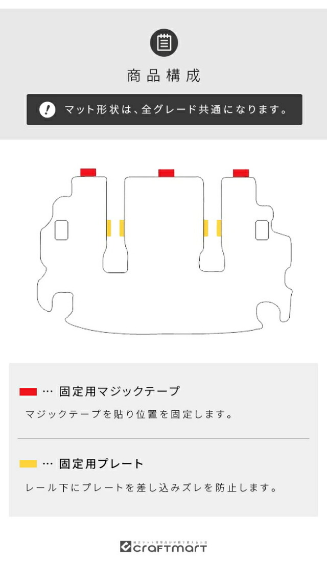 三菱 デリカD5 CV系 ラゲッジマット NAシリーズ カスタムパーツ