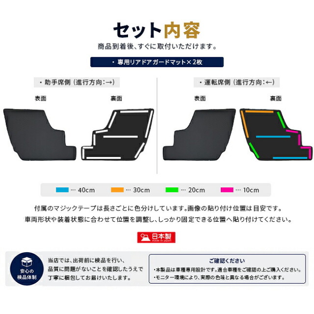 デリカD:5左右2枚セットドアガード