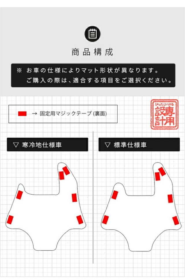 日産サクラフロアマットフロントセンターDXシリーズ車用アクセサ