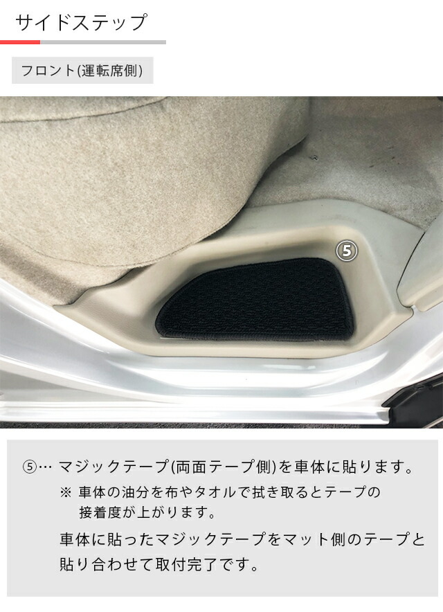 ニッサンクリッパーリオフロアマットセットサイドステップマット