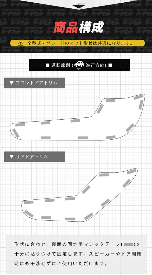 日産アリアガードマットセットキックガードフロントドアトリムリ