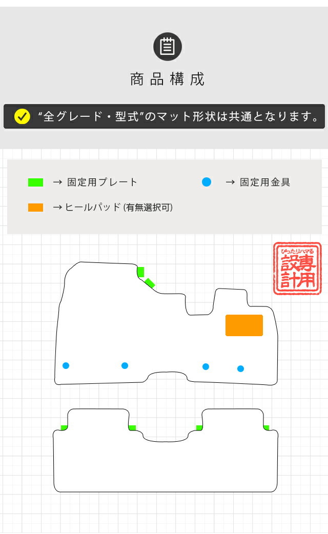 日産アリアフロアマットDXシリーズ車用アクセサリーカーマット内