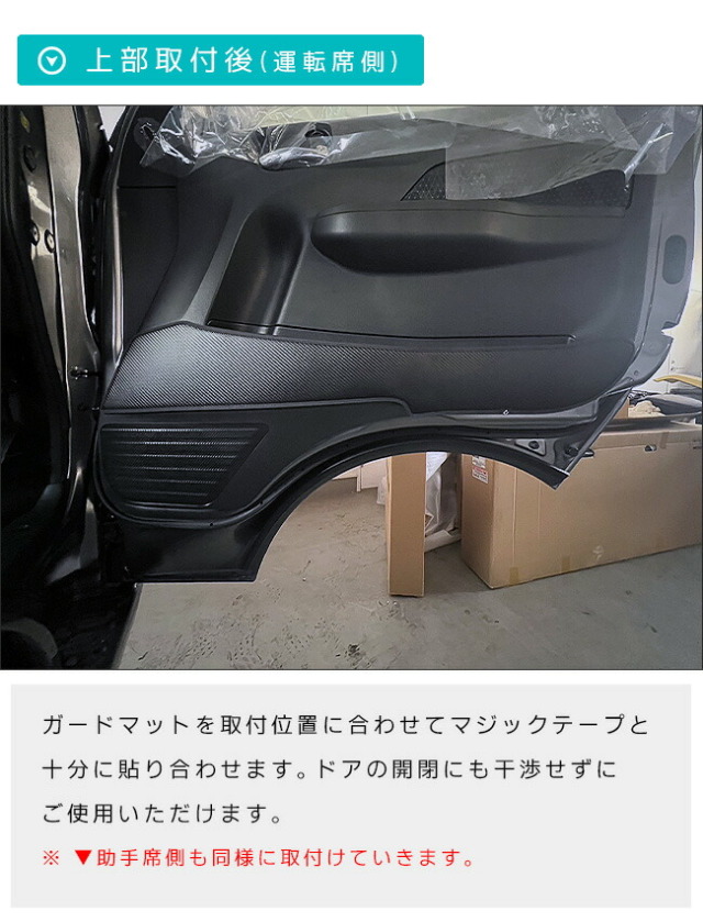 日産キャラバンバンE26ガードマットキックガードSTシリーズ内装カ