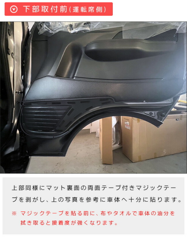 日産キャラバンバンE26ガードマットキックガードSTシリーズ内装カ