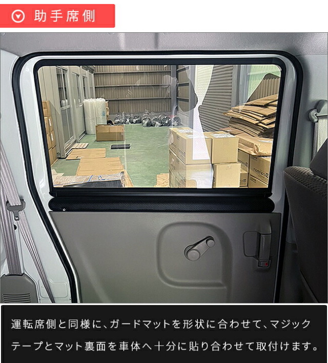 スズキエブリイバンガードマットキックガードリアサイドステップ用2枚組DA17V専用アク
