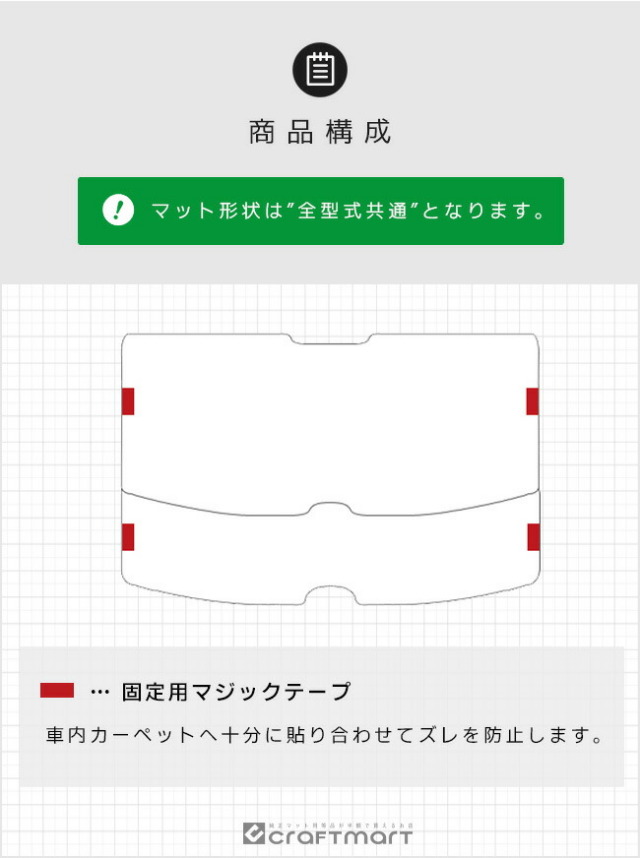 日産 デイズ B40系 ラゲッジマット DXシリーズ 専用 車用アクセサリー