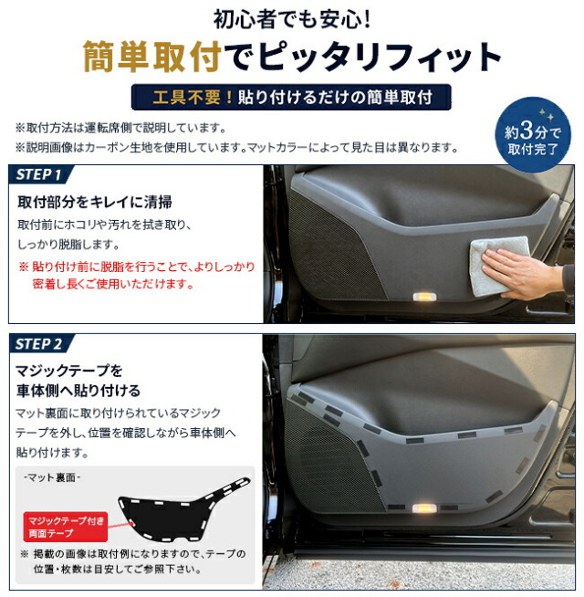 日産エルグランドE53フロントドアガードマット車種専用2枚組ドアトリム保護マットキズ