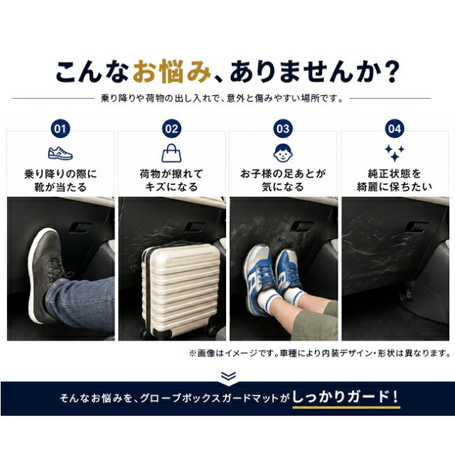 日産キックスグローブボックスガードマット車種専用設計P16系アクセサリー1枚内装カス