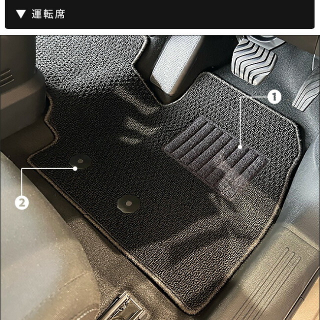 日産 リーフ フロアマット ラバーシリーズ ZE2 専用 内装 カスタム