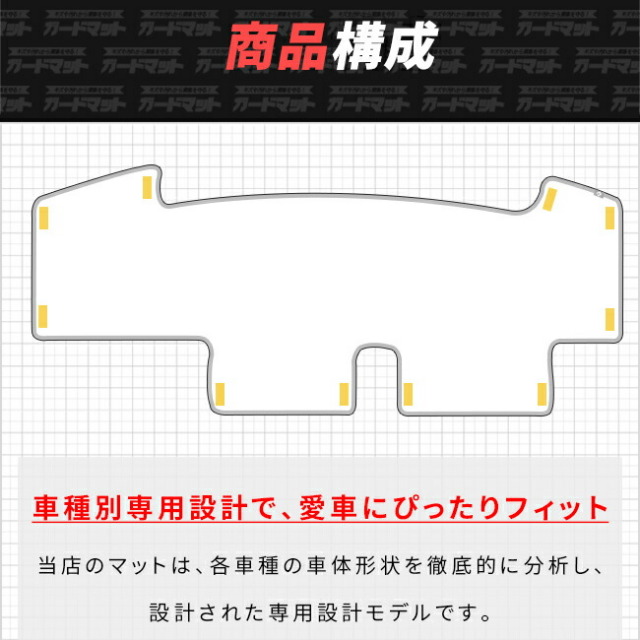 日産ルークスガードマットダッシュボードマット1枚BB系専用アクセ