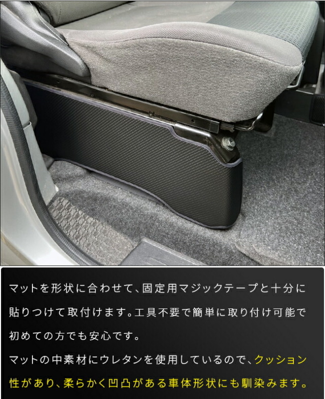 日産NV200バネットバンガードマットフロントシートサイド用2枚組VM20