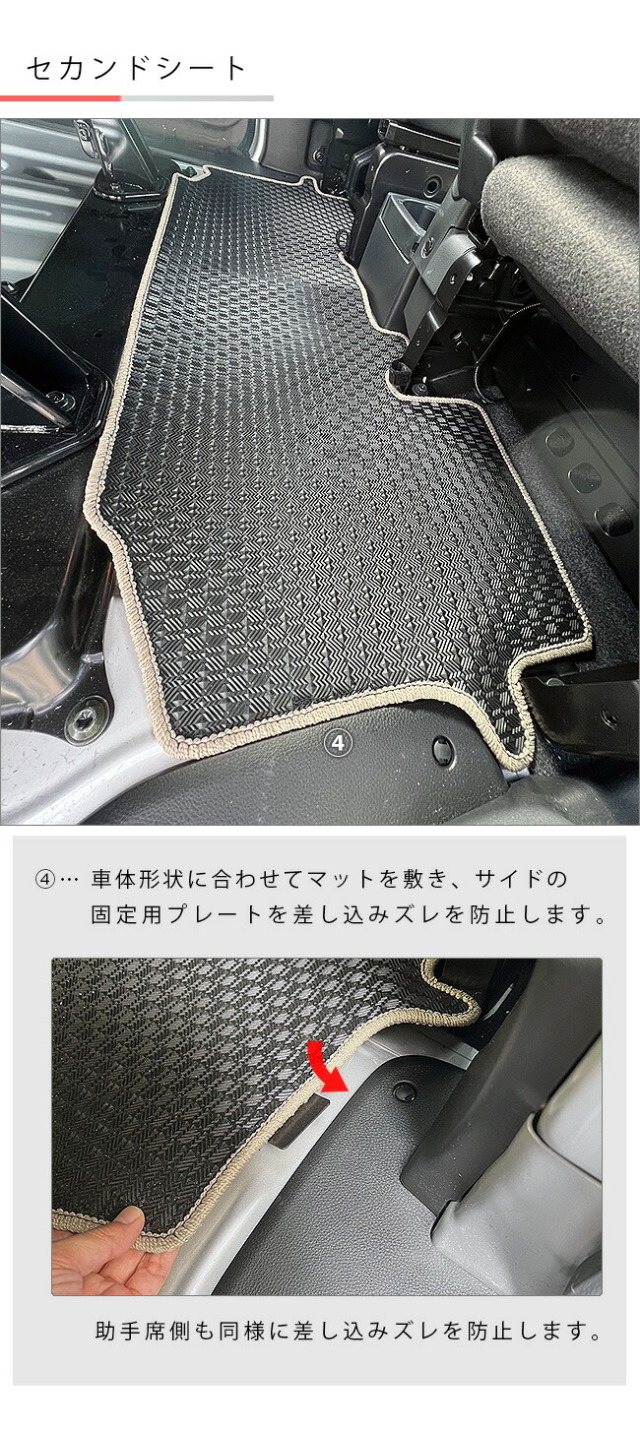 日産NV200バネットバンM205人乗りDXシリーズフロアマット内装カス