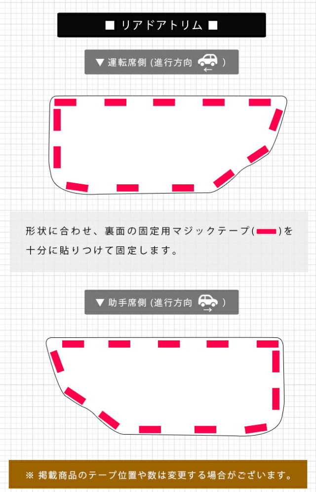 三菱デリカミニキックガードガードマットフロントドアトリムリア