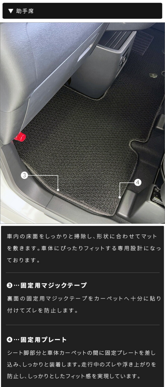 三菱デリカミニフロアマットDXシリーズBA系専用アクセサリー内装