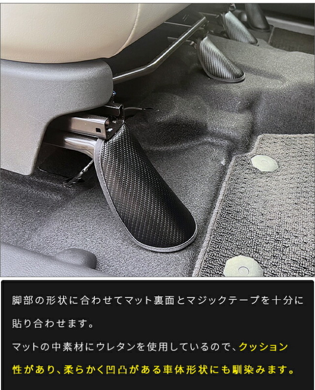 日産サクラガードマットキックガードフロントシート脚部用4枚組B