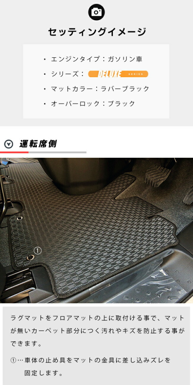 NISSANニッサン日産C27系セレナSERENAフロント一体型ラグマットS