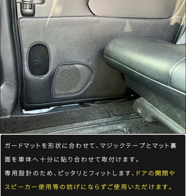 日産 セレナ c27 ガードマット キックガード リアスライドドアトリム用