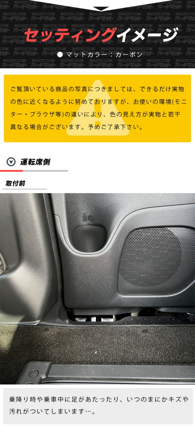日産セレナC28イーパワーガードマットキックガードリアポケット用
